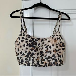 Aerie leopard print Swim top